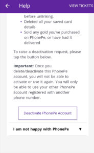 How to Delete PhonePe Account