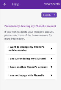 Delete PhonePe Account Permanently