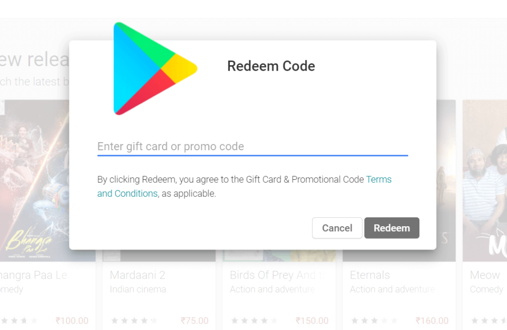 Today Free Google Play Redeem Code 22 Google Play Gift Card Code Free Rs 30 50 Etc Mda Gyan