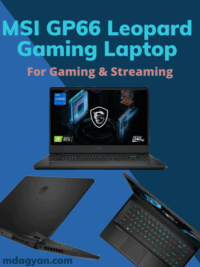 MSI GP66 Leopard Gaming & Streaming Laptop